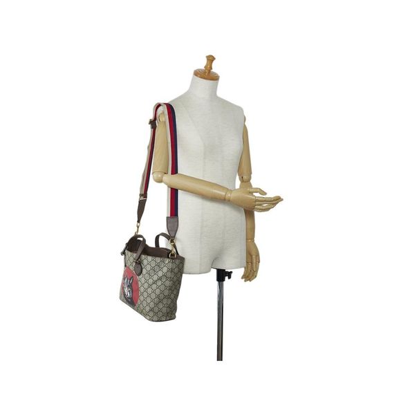 Pre Loved Gucci Mystic Cat Coated Canvas Satchel - Picture 11 of 12